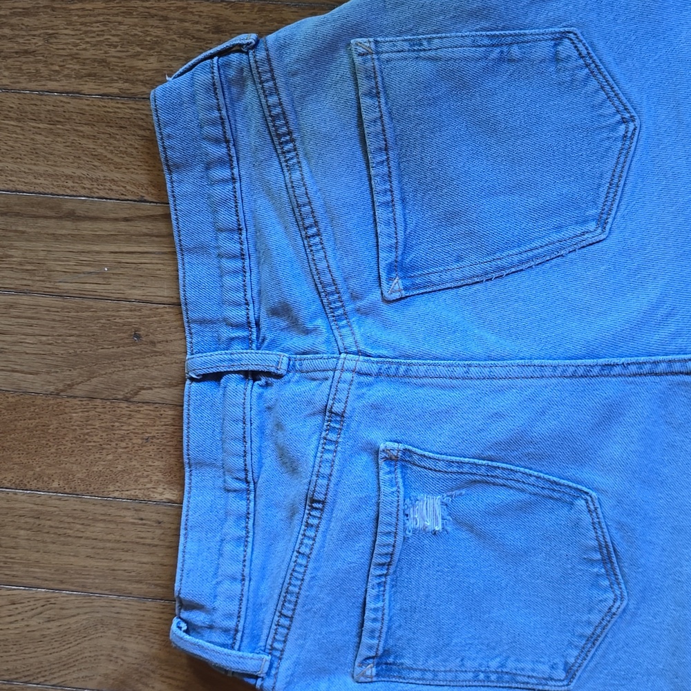 a.n.a Women's  High Rise Wide Leg Size 4 Light Blue Jeans - Picture 4 of 10